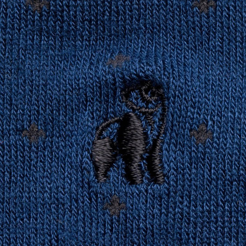 Spotted Royal Blue Bamboo-Blend Socks