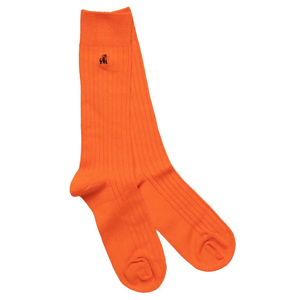 Tangerine Orange Bamboo-Blend Socks