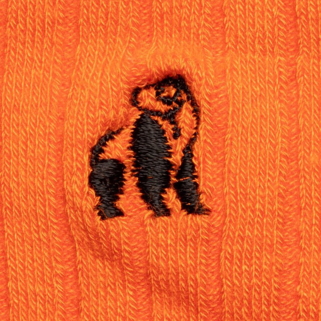 Tangerine Orange Comfort Cuff Bamboo-Blend Socks