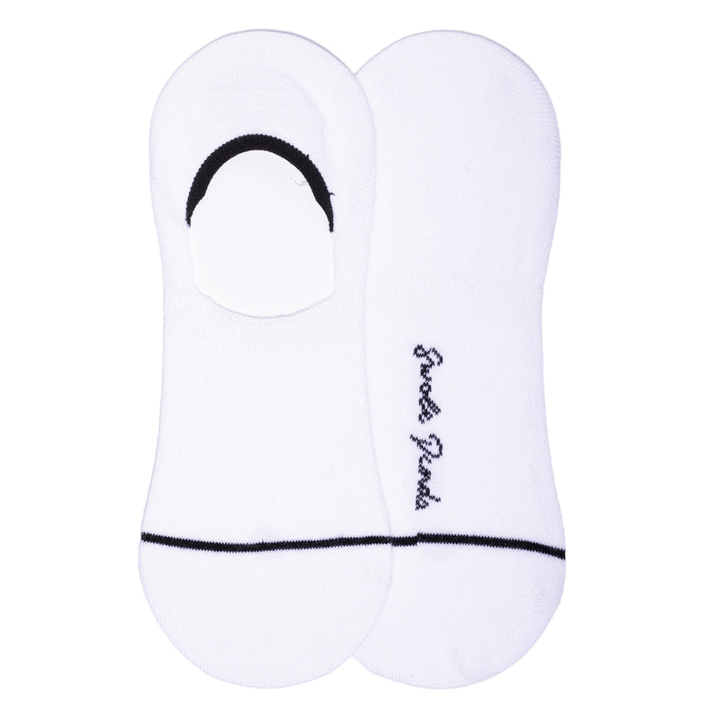 White No-Show Bamboo-Blend Socks