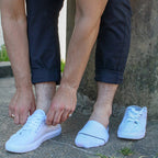 White No-Show Bamboo-Blend Socks