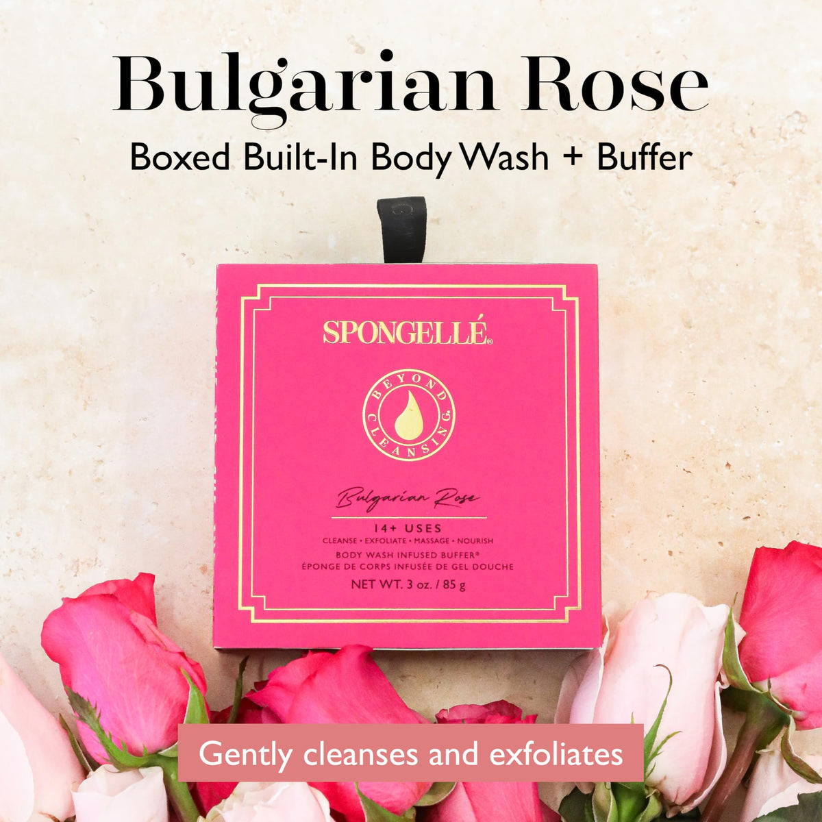 Spongellé Bulgarian Rose Wild Flower Body Wash Infused Buffer