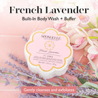 Spongellé French Lavender Daisy Spongette Travel Body Buffer