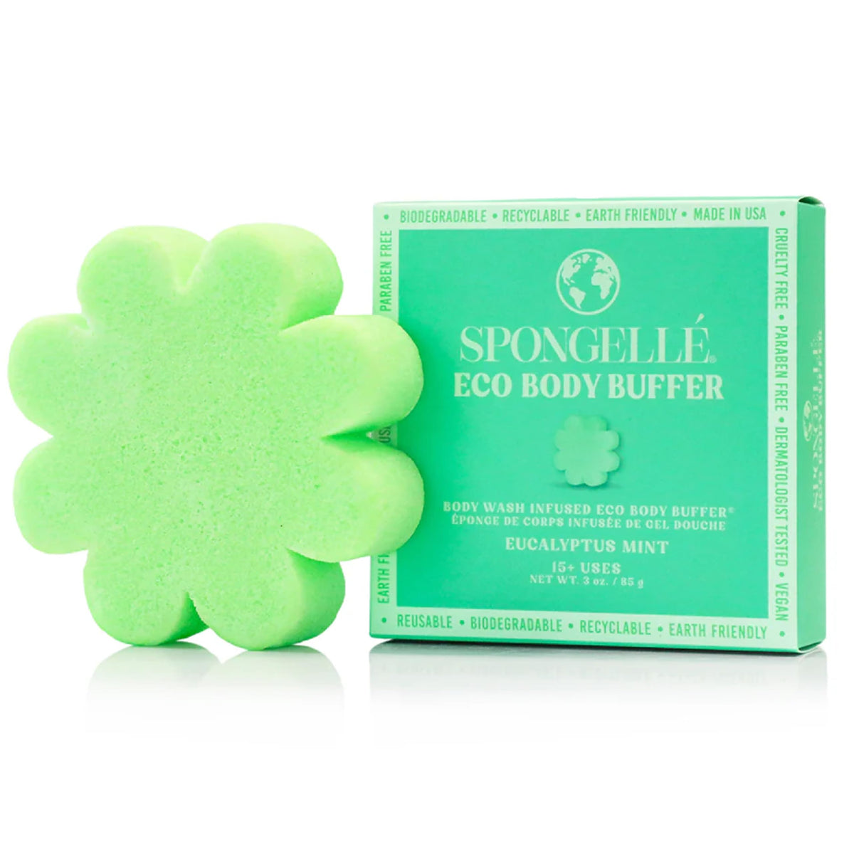 Spongellé Eucalyptus Mint Eco Collection Body Wash Infused Buffer