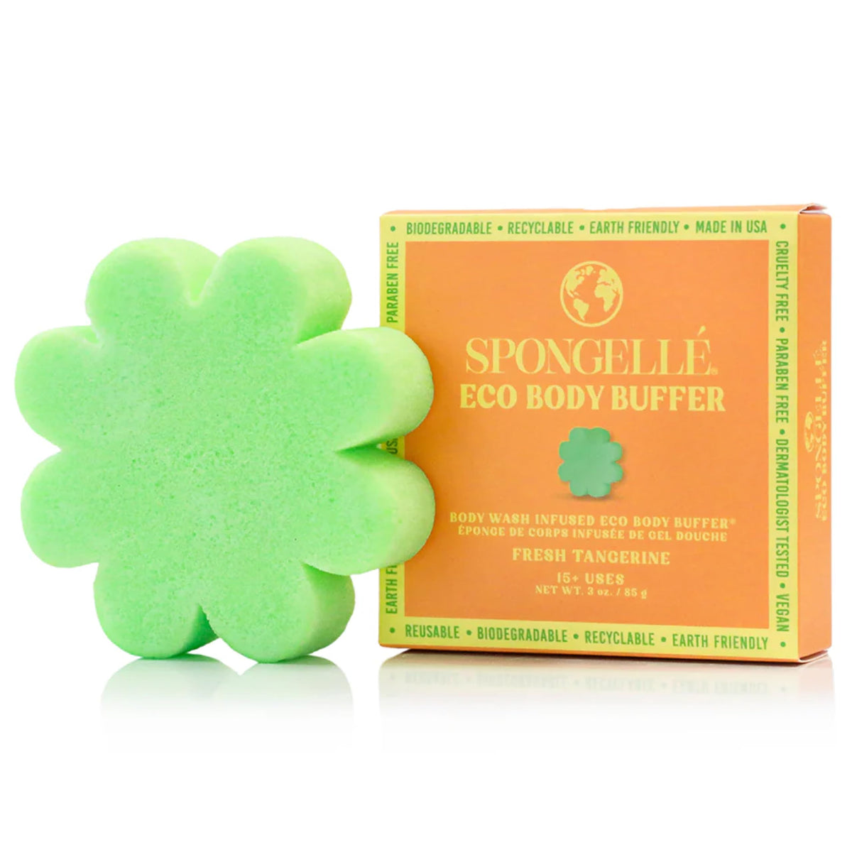 Spongellé Fresh Tangerine Eco Collection Body Wash Infused Buffer