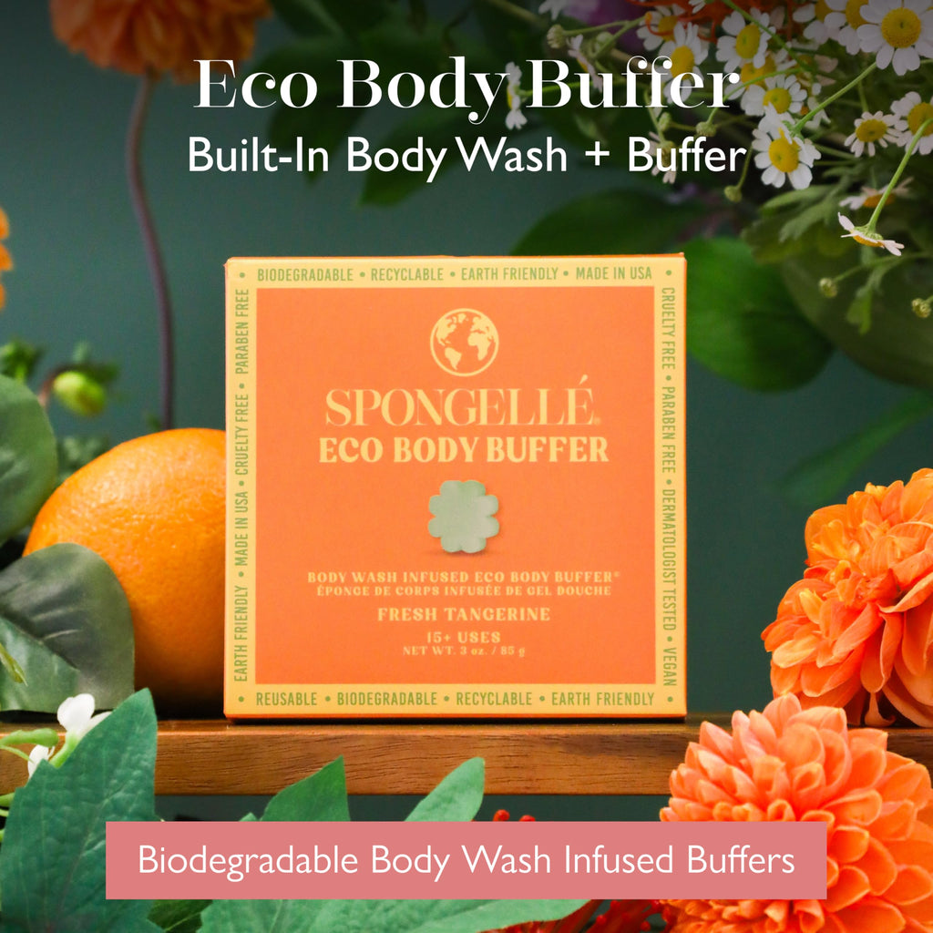 Spongellé Fresh Tangerine Eco Collection Body Wash Infused Buffer