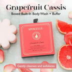 Spongellé Grapefruit Cassis Wild Flower Body Wash Infused Loofah Buffer