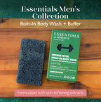 Spongellé Men's Essentials Lemongrass Body Wash Infused Buffer