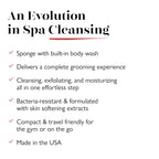 Spongellé Men's Essentials Lemongrass Body Wash Infused Buffer