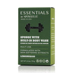 Spongellé Men's Essentials Lemongrass Body Wash Infused Buffer