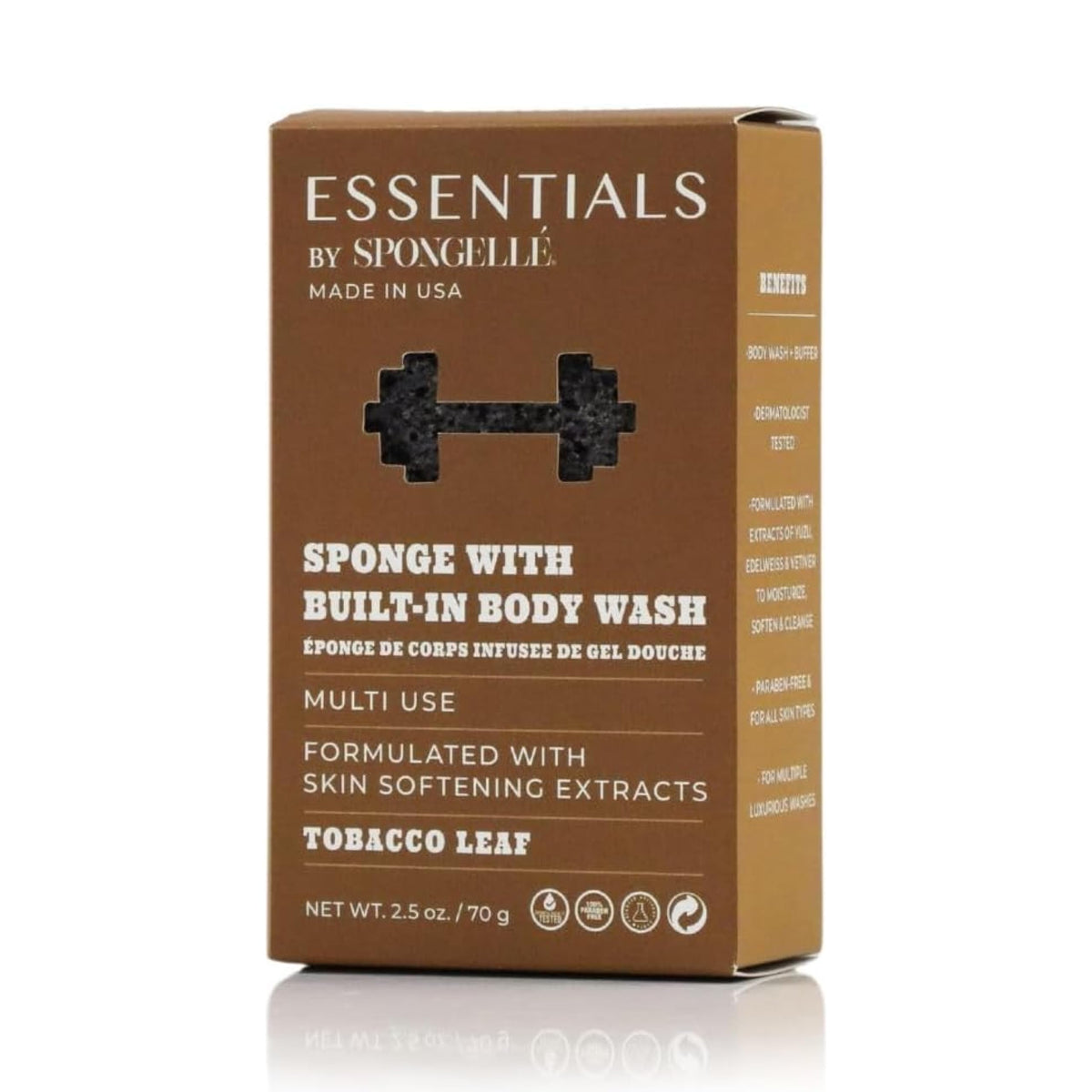 Spongellé Men's Tobacco Leaf Body Wash Infused Buffer
