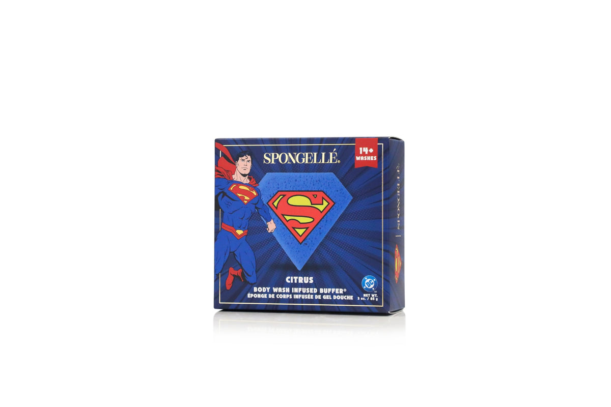 Spongellé DC Superman Citrus Body Wash Infused Buffer