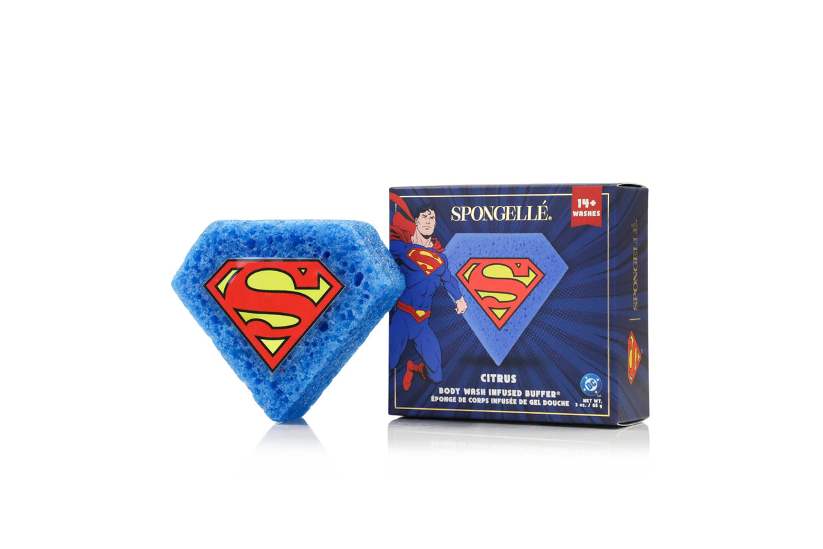 Spongellé DC Superman Citrus Body Wash Infused Buffer