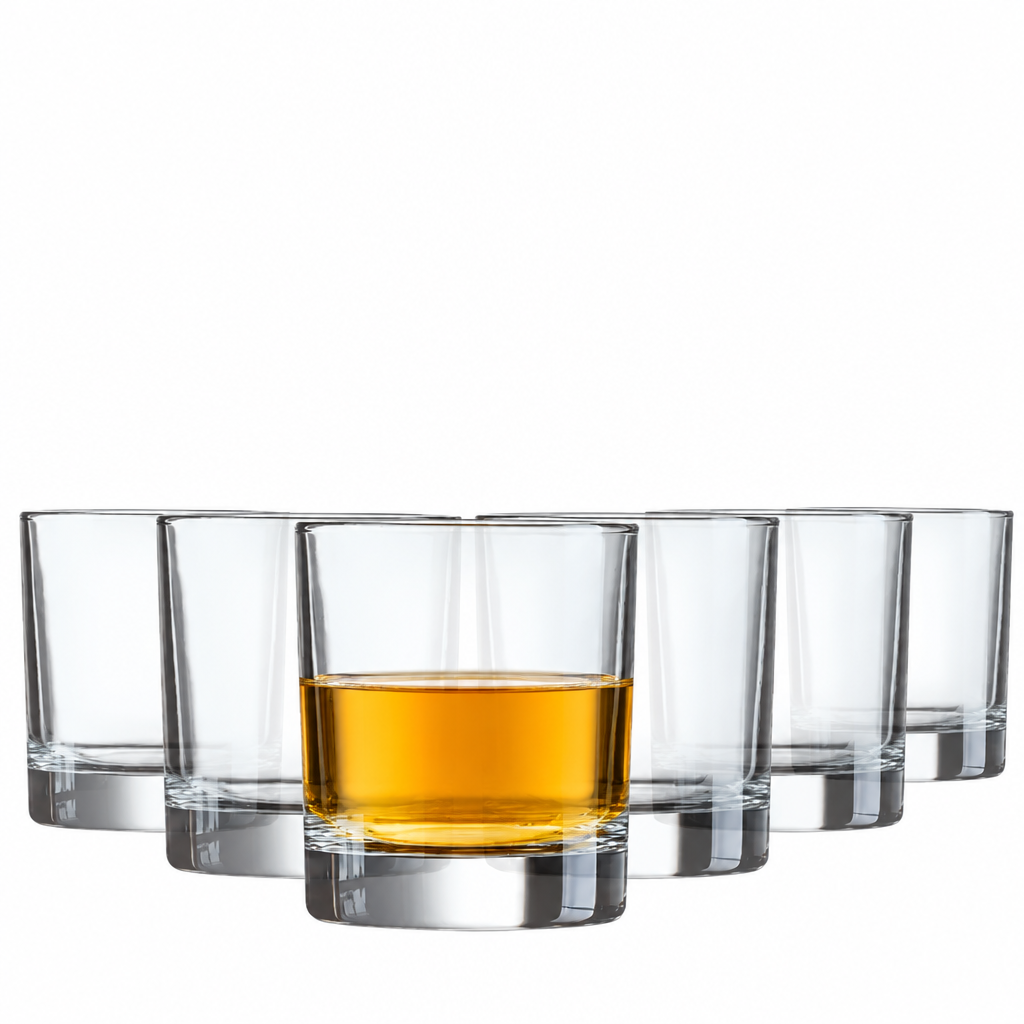 Krosno Straight Sided Whisky Tumblers - 290ml - Set of 6