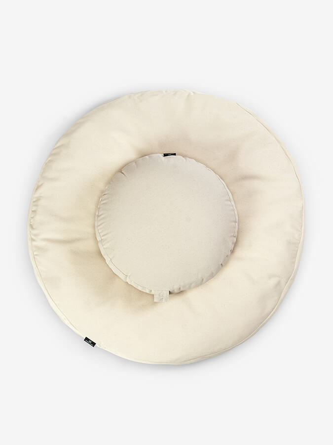 Yoga Studio EU Round Organic Zabuton Meditation Cushion Kit, Zafu