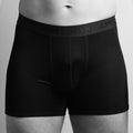 Black & Black Band Bamboo-Viscose Boxers