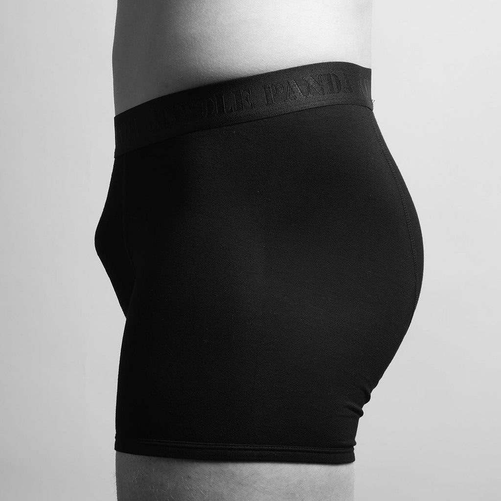 Black & Black Band Bamboo-Viscose Boxers