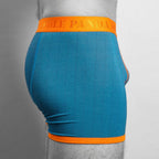 Blue Herringbone Bamboo-Viscose Boxers