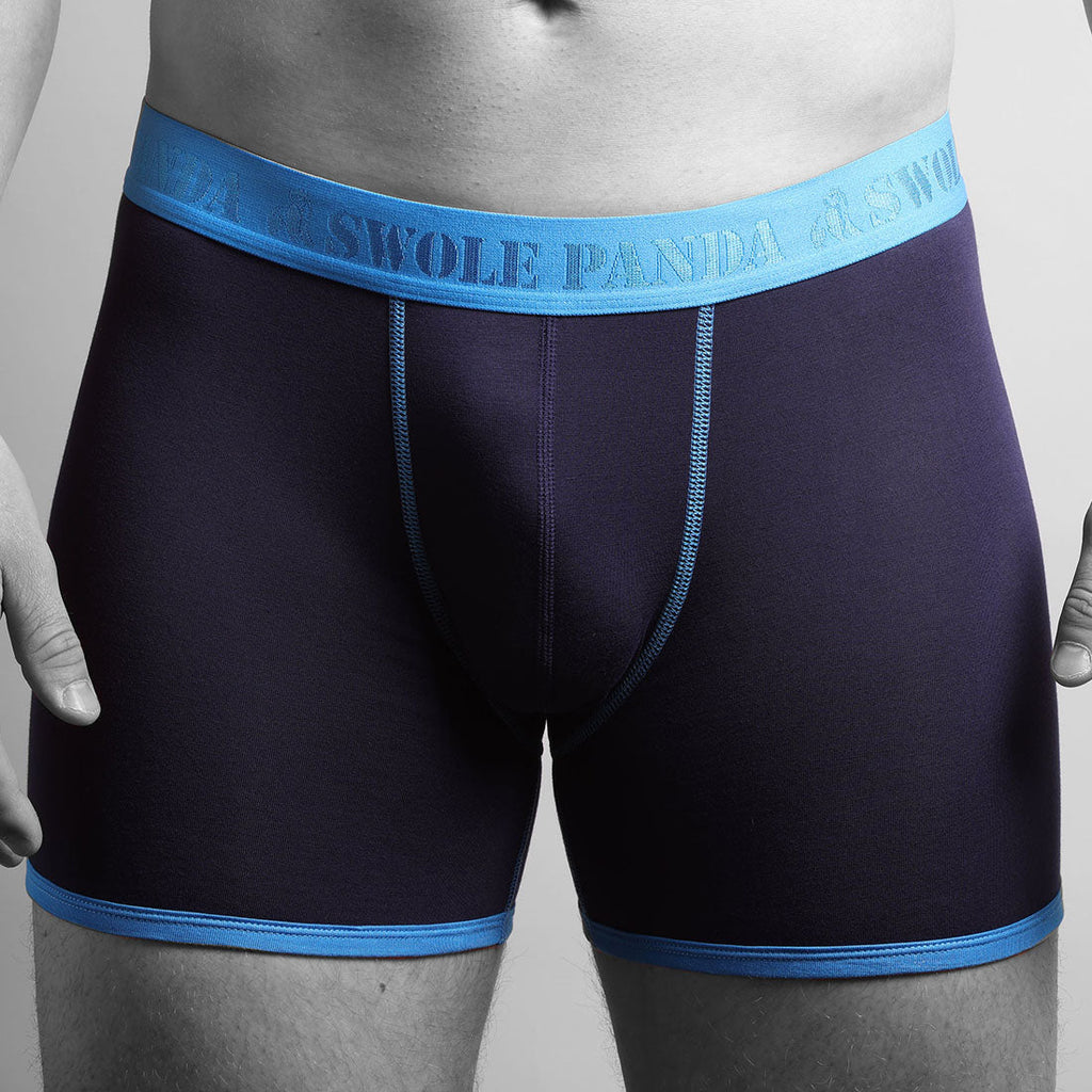 Navy & Blue Band Bamboo-Viscose Boxers