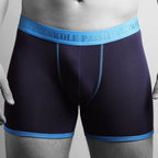 Navy & Blue Band Bamboo-Viscose Boxers