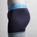 Navy & Blue Band Bamboo-Viscose Boxers