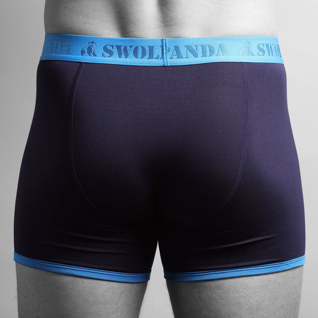Navy & Blue Band Bamboo-Viscose Boxers
