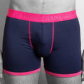Navy & Pink Band Bamboo-Viscose Boxers