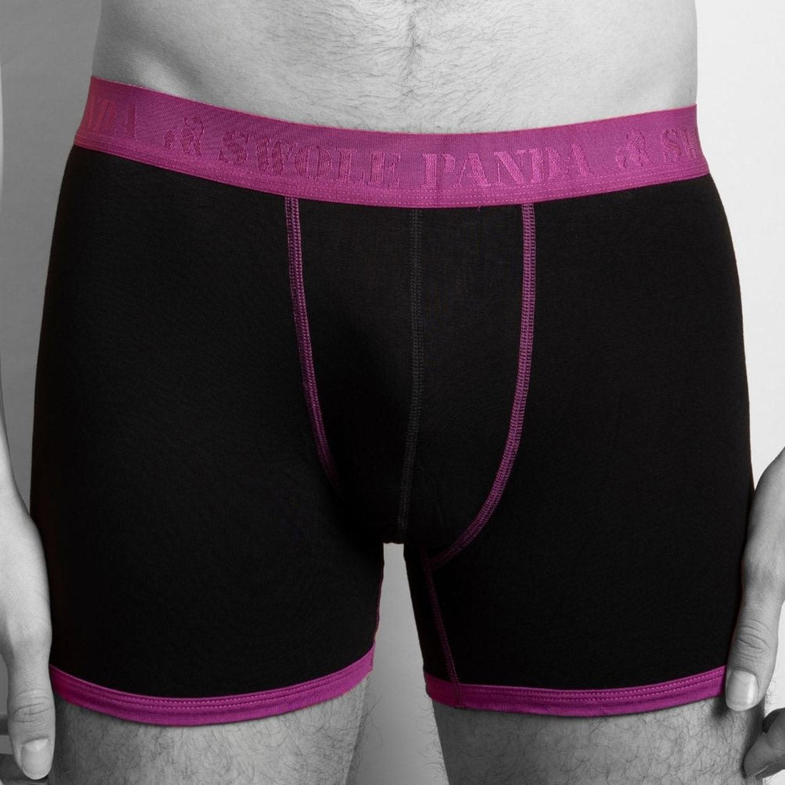 Navy & Purple Band Bamboo-Viscose Boxers