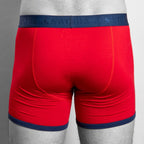 Red & Blue Band Bamboo-Viscose Boxers
