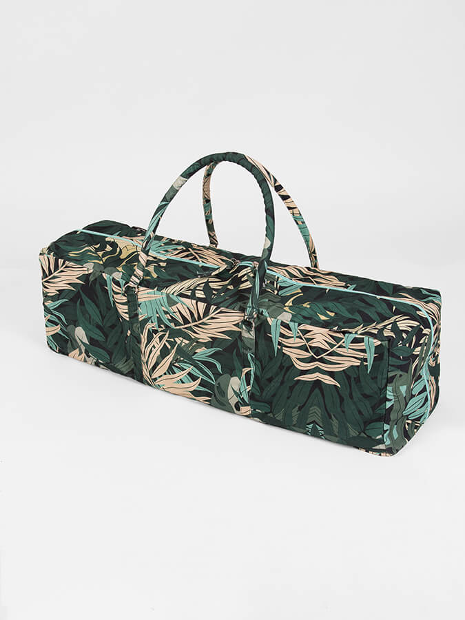 Yoga Studio GOTS Organic Cotton Designed Yoga Equipment Kit Bag, Floral Collection