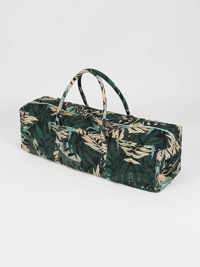 Yoga Studio GOTS Organic Cotton Designed Yoga Equipment Kit Bag, Floral Collection