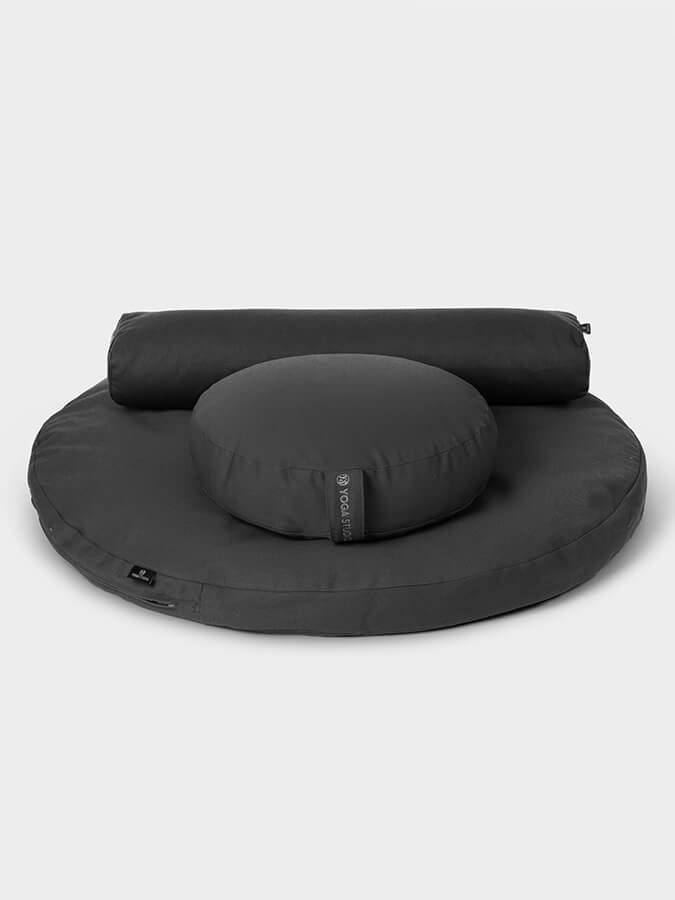 Yoga Studio EU Round Organic Zabuton Meditation Cushion Kit, Zafu & Pranayama