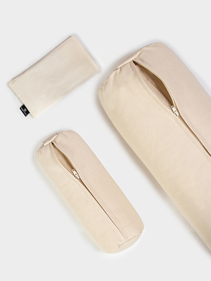 Yoga Studio Organic Meditation Bolster & Eye Pillow Set, Relax